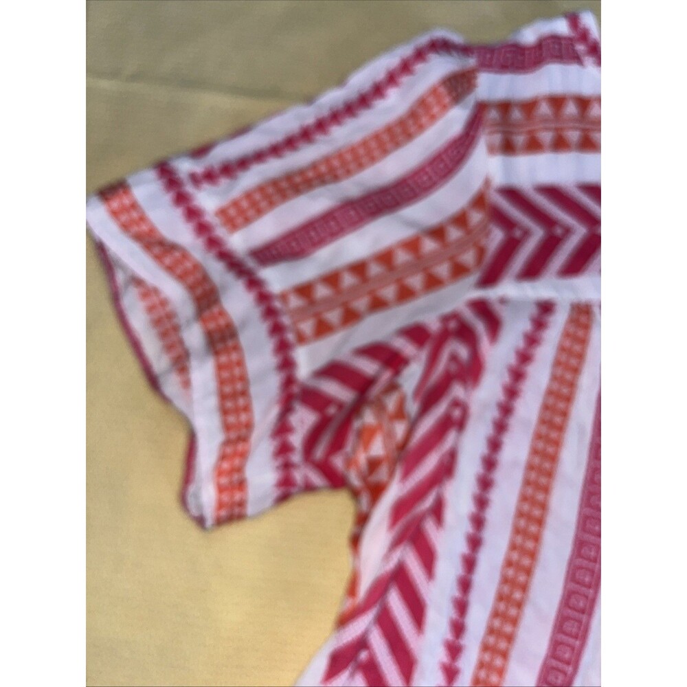 Old Navy short-sleeve Blouse Multicolor Textured Casual Boho Peasant Size 2x - Picture 5 of 8